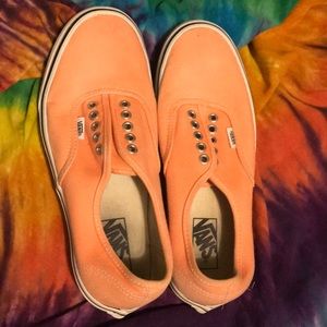 Coral / Orange Vans